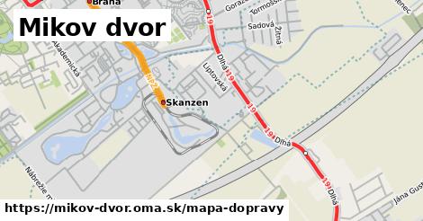 ikona Mapa dopravy mapa-dopravy v mikov-dvor