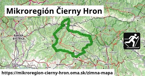 ikona Mikroregión Čierny Hron: 26 km trás zimna-mapa v mikroregion-cierny-hron