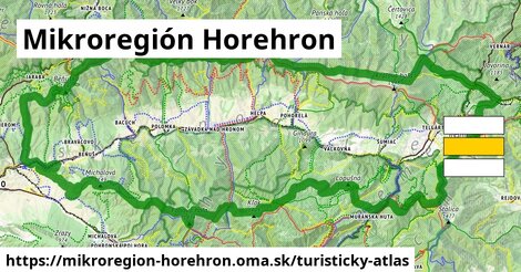ikona Mikroregión Horehron: 312 km trás turisticky-atlas v mikroregion-horehron