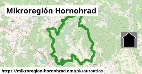 ikona Mapa autoatlas v mikroregion-hornohrad