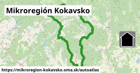 ikona Mapa autoatlas v mikroregion-kokavsko