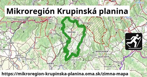 ikona Mikroregión Krupinská planina: 1,83 km trás zimna-mapa v mikroregion-krupinska-planina