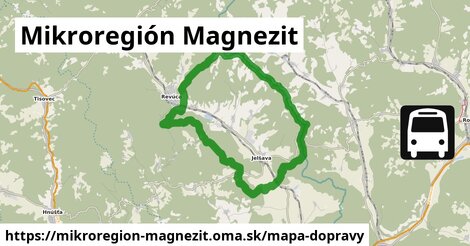 ikona Mapa dopravy mapa-dopravy v mikroregion-magnezit