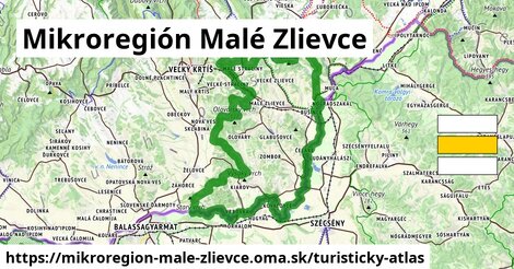 ikona Turistická mapa turisticky-atlas v mikroregion-male-zlievce