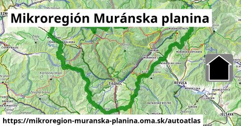 ulice v Mikroregión Muránska planina