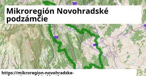 ikona Mikroregión Novohradské podzámčie: 95 km trás cykloatlas v mikroregion-novohradske-podzamcie