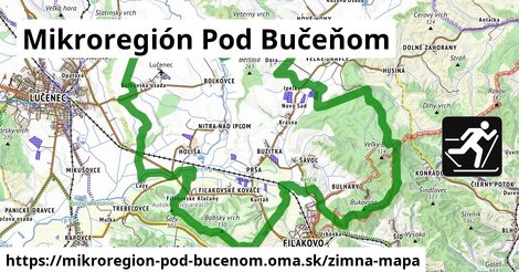 ikona Mikroregión Pod Bučeňom: 0 m trás zimna-mapa v mikroregion-pod-bucenom