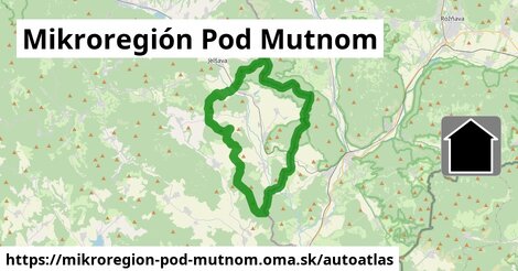 ikona Mapa autoatlas v mikroregion-pod-mutnom