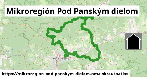 ikona Mapa autoatlas v mikroregion-pod-panskym-dielom