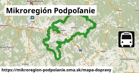 ikona Mapa dopravy mapa-dopravy v mikroregion-podpolanie