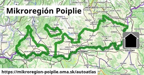 ikona Mapa autoatlas v mikroregion-poiplie