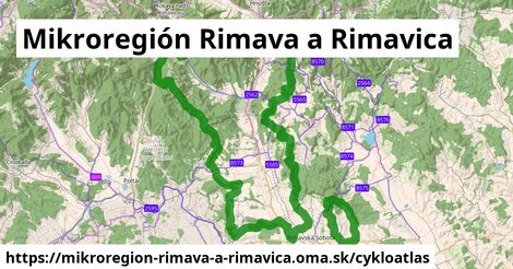 ikona Mikroregión Rimava a Rimavica: 42 km trás cykloatlas v mikroregion-rimava-a-rimavica