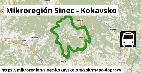 ikona Mapa dopravy mapa-dopravy v mikroregion-sinec-kokavsko