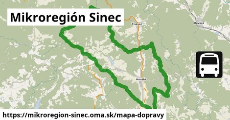 ikona Mapa dopravy mapa-dopravy v mikroregion-sinec