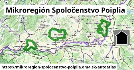 ikona Mapa autoatlas v mikroregion-spolocenstvo-poiplia