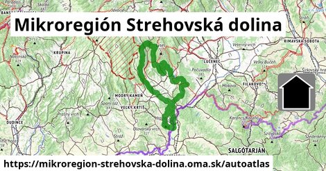 ikona Mapa autoatlas v mikroregion-strehovska-dolina