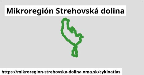 ikona Mikroregión Strehovská dolina: 37 km trás cykloatlas v mikroregion-strehovska-dolina