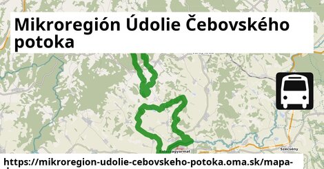 ikona Mikroregión Údolie Čebovského potoka: 0 m trás mapa-dopravy v mikroregion-udolie-cebovskeho-potoka