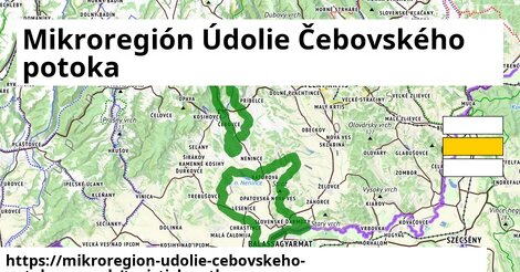 ikona Turistická mapa turisticky-atlas v mikroregion-udolie-cebovskeho-potoka