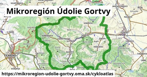 ikona Cyklo cykloatlas v mikroregion-udolie-gortvy