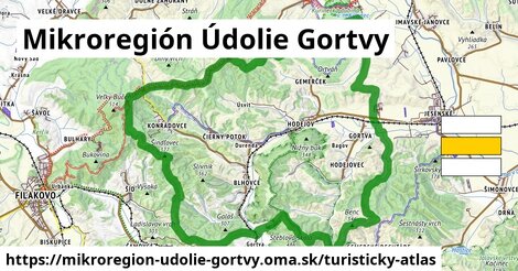 ikona Turistická mapa turisticky-atlas v mikroregion-udolie-gortvy