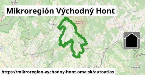 ikona Mapa autoatlas v mikroregion-vychodny-hont