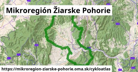 ikona Cyklo cykloatlas v mikroregion-ziarske-pohorie