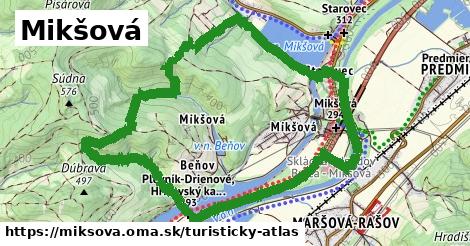 ikona Turistická mapa turisticky-atlas v miksova