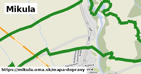 ikona Mikula: 2,9 km trás mapa-dopravy v mikula