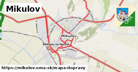 ikona Mikulov: 190 km trás mapa-dopravy v mikulov