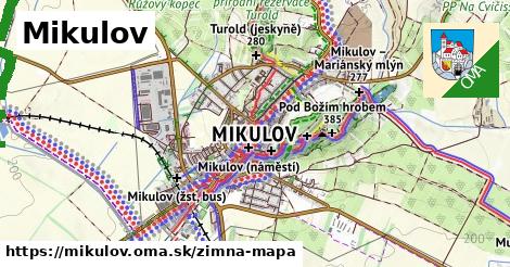 ikona Mikulov: 0 m trás zimna-mapa v mikulov