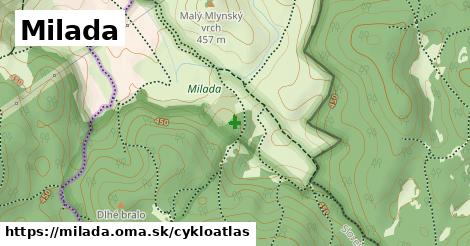 ikona Milada: 0 m trás cykloatlas v milada