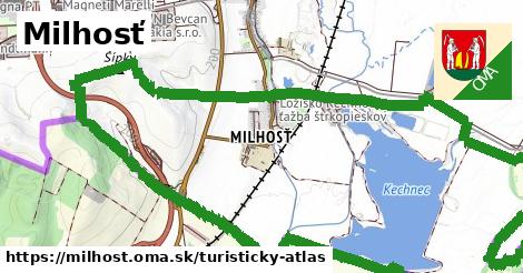 ikona Turistická mapa turisticky-atlas v milhost