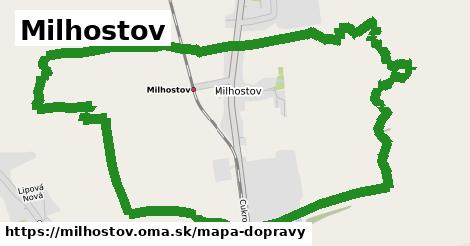 ikona Milhostov: 2,8 km trás mapa-dopravy v milhostov