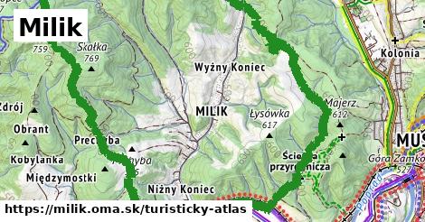 ikona Turistická mapa turisticky-atlas v milik