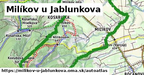 ikona Mapa autoatlas v milikov-u-jablunkova