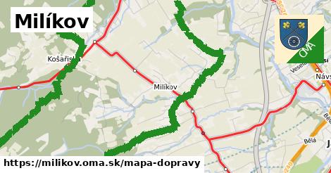 ikona Mapa dopravy mapa-dopravy v milikov