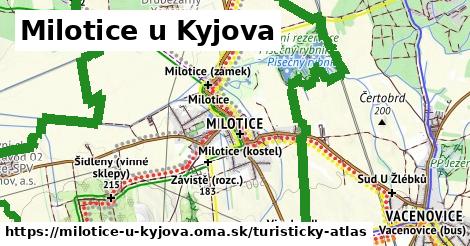 ikona Turistická mapa turisticky-atlas v milotice-u-kyjova