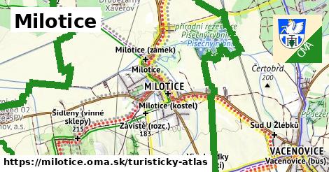 ikona Turistická mapa turisticky-atlas v milotice