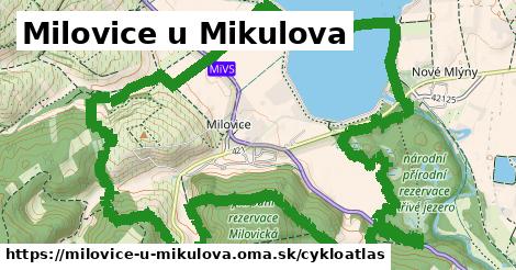 ikona Milovice u Mikulova: 6,5 km trás cykloatlas v milovice-u-mikulova