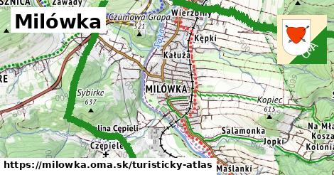 ikona Turistická mapa turisticky-atlas v milowka