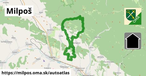 ikona Mapa autoatlas v milpos