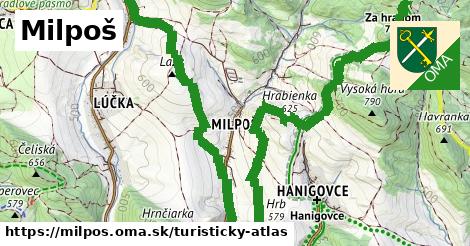 ikona Turistická mapa turisticky-atlas v milpos