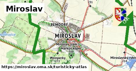 ikona Turistická mapa turisticky-atlas v miroslav