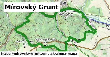 ikona Mírovský Grunt: 0 m trás zimna-mapa v mirovsky-grunt