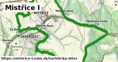 ikona Mistřice I: 4,5 km trás turisticky-atlas v mistrice-i