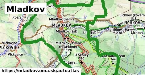 ikona Mapa autoatlas v mladkov