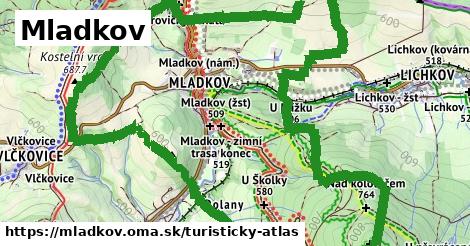 ikona Turistická mapa turisticky-atlas v mladkov