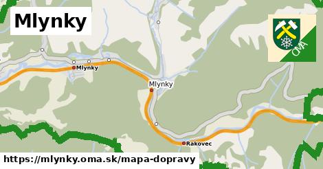 ikona Mapa dopravy mapa-dopravy v mlynky
