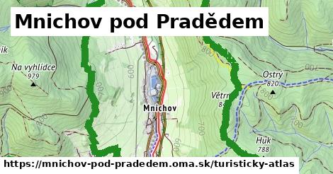 ikona Mnichov pod Pradědem: 13,1 km trás turisticky-atlas v mnichov-pod-pradedem